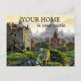 Castle Real Estate Agent Marketing Briefkaart