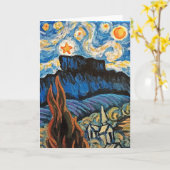 Castle Rock Colorado Sterrennacht Kaart (Gele Bloem)