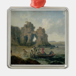 Castle Rock (Flatholm Island), Bristol Channel, 17 Metalen Ornament