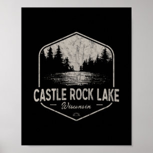 Castle Rock Lake Wisconsin Buitenactiviteiten Vint Poster