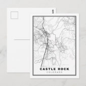 Castle Rock Map Briefkaart (Voorkant / Achterkant)