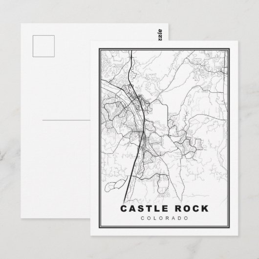 Castle Rock Map Briefkaart (Voorkant / Achterkant)