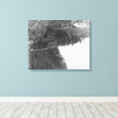 Castle Rock tussen Hill City en Rockerville Canvas Afdruk (Insitu (Houten vloer))