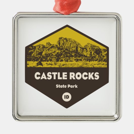 Castle Rocks State Park Idaho Metalen Ornament (Voorkant)