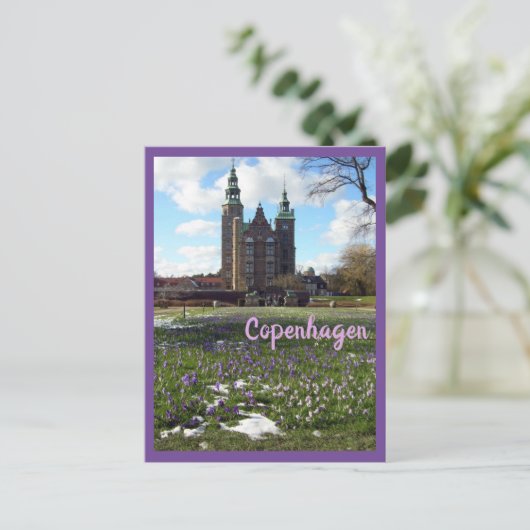 Castle (Rosenborg Slot) Kopenhagen Briefkaart (Staand voorkant)