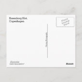 Castle (Rosenborg Slot) Kopenhagen Briefkaart (Achterkant)