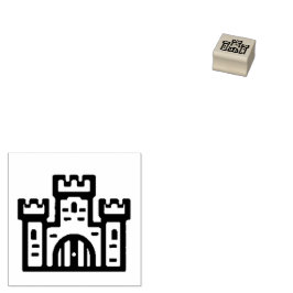 Castle Rubber Stamp Rubberstempel