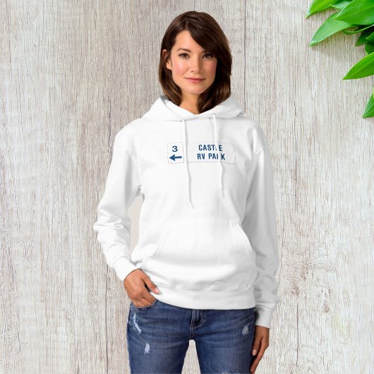 Castle RV Park Road Sign Hoodie