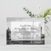 Castle Save the Date Wedding Announding Kaart (Staand voorkant)