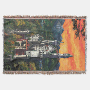 Castle Schloss Neuschwanstein Deken