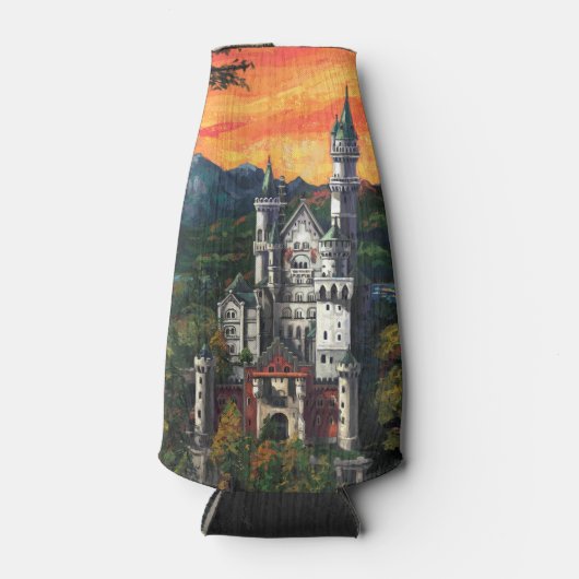 Castle Schloss Neuschwanstein Flesjeskoeler (Voorkant)