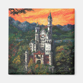 Castle Schloss Neuschwanstein Magneet (Voorkant)