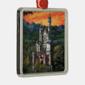 Castle Schloss Neuschwanstein Metalen Ornament (Rechts)