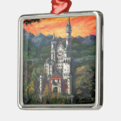 Castle Schloss Neuschwanstein Metalen Ornament (Links)