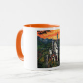 Castle Schloss Neuschwanstein Mok (Voorkant links)