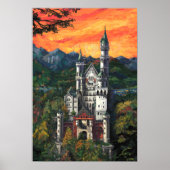 Castle Schloss Neuschwanstein Poster (Voorkant)
