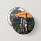 Castle Schloss Neuschwanstein Ronde Button 5,7 Cm (Voorkant /achterkant)