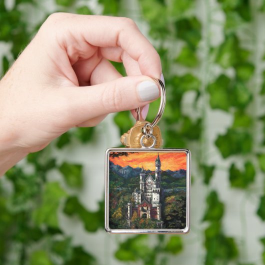 Castle Schloss Neuschwanstein Sleutelhanger (Hand)