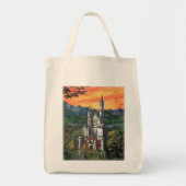 Castle Schloss Neuschwanstein Tote Bag (Voorkant)