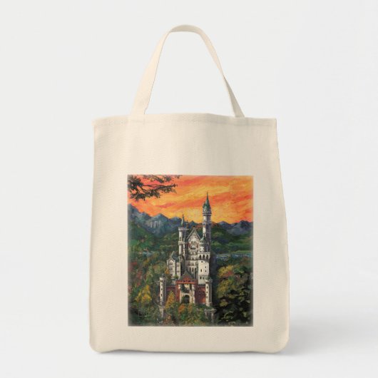 Castle Schloss Neuschwanstein Tote Bag (Voorkant)