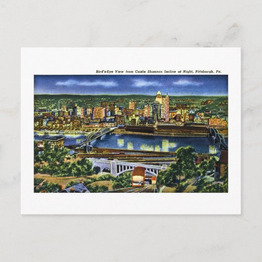 Castle Shannon Incline, Pittsburgh, PA Briefkaart (Voorkant)