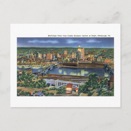 Castle Shannon Incline, Pittsburgh, PA Briefkaart (Voorkant)