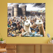 Castle Siege Tea Party Canvas Afdruk (Insitu (Woonkamer))