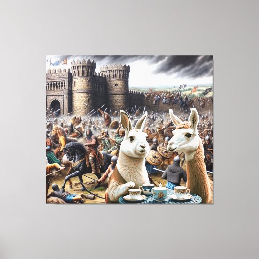 Castle Siege Tea Party Canvas Afdruk (Voorkant)