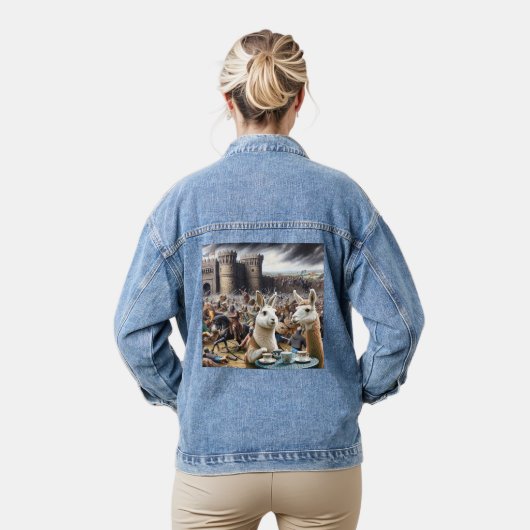 Castle Siege Tea Party Denim Jacket (Model)