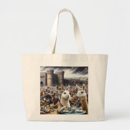 Castle Siege Tea Party Grote Tote Bag