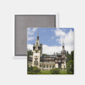 Castle, Sinaia, Roemenië, 18e eeuw voor pelzen, Magneet (Voorkant / Achterkant)