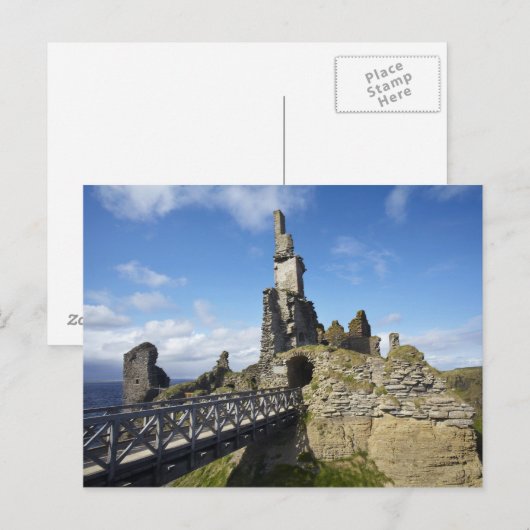 Castle Sinclair Girnigoe, Wick, Caithness Briefkaart (Voorkant / Achterkant)