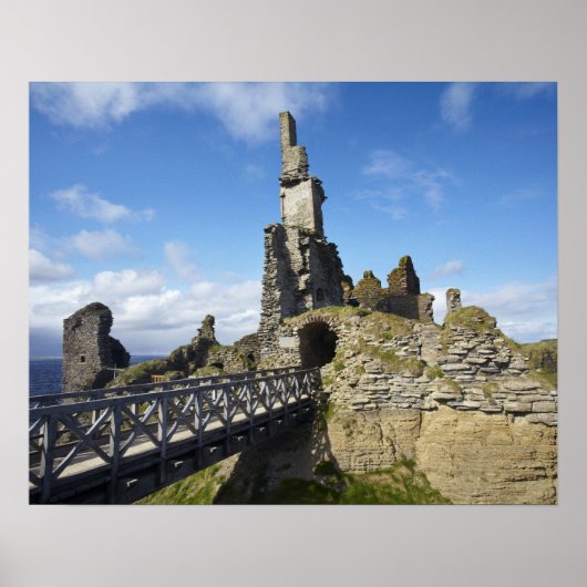 Castle Sinclair Girnigoe, Wick, Caithness Poster (Voorkant)
