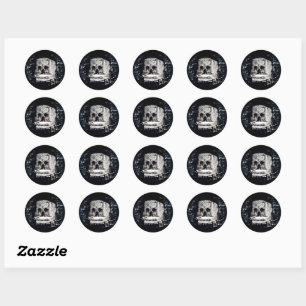 Castle Skull Ronde Sticker