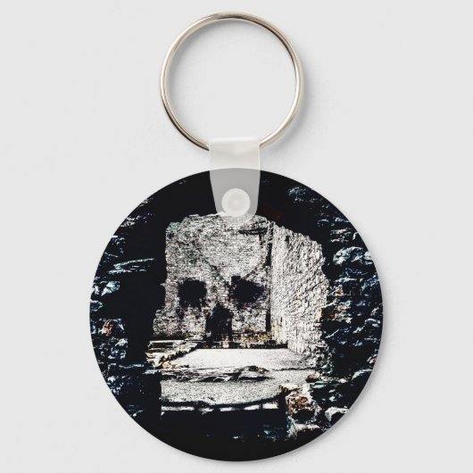 Castle Skull Sleutelhanger (Voorkant)