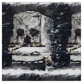 Castle Skull Stof (Close Up)
