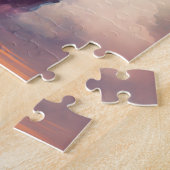 Castle Sky Clouds Fantasy Art Jigzaag Puzzle Legpuzzel (Zijkant)