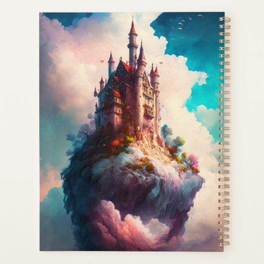 Castle Sky Clouds Fantasy Art Planner (Achterkant)