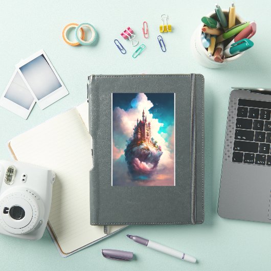 Castle Sky Clouds Fantasy Art Sticker (iPad Cover)