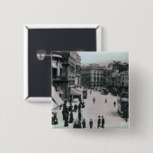 Castle Square, Belfast, c.1902 Vierkante Button 5,1 Cm (Voorkant /achterkant)