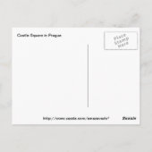 Castle Square in het Briefkaart Praag (Achterkant)