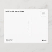 Castle Square, Warschau, Polen Briefkaart (Achterkant)