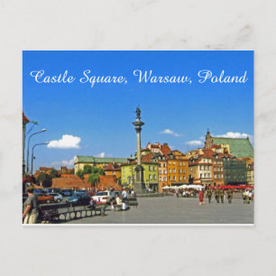 Castle Square, Warschau, Polen Briefkaart