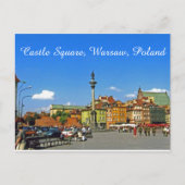 Castle Square, Warschau, Polen Briefkaart (Voorkant)