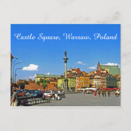 Castle Square, Warschau, Polen Briefkaart
