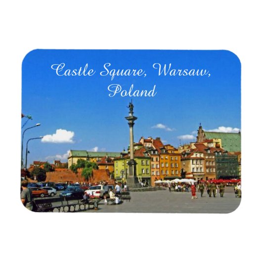Castle Square, Warschau, Polen Magneet (Horizontaal)