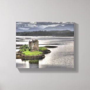 Castle Stalker Appin Argyll Scotland Canvas Afdruk