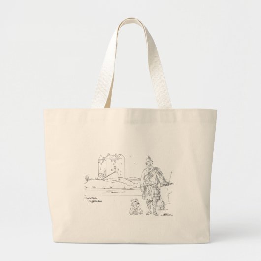 Castle Stalker, Argyll Scotland Canvas tas (Voorkant)