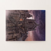 CASTLE STORMY NACHT GOTHIC JIGSAW PUZZZLE LEGPUZZEL (Horizontaal)