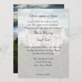Castle Theme Wedding Invitation Kaart (Voorkant / Achterkant)